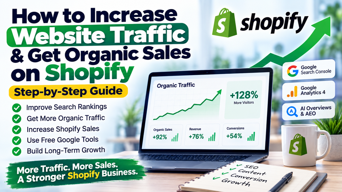 How to Increase Website Traffic & Get Organic Sales on Shopify? (Step-by-Step)